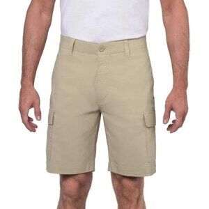 Wearfirst Men's Size 32 Tan Cargo Shorts Cotton/Nylon Blend With Stretch N0596